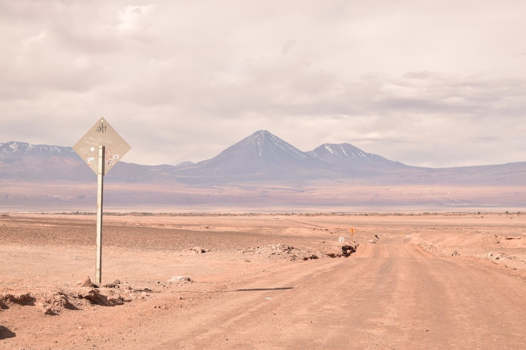 Desert town near the coast in Antofagasta, Chile
