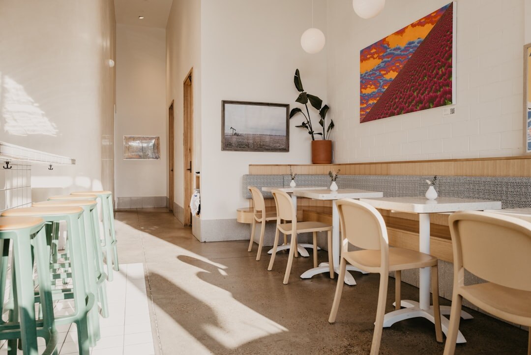 Interior of a small independent cafe in Concepcion, Chile
